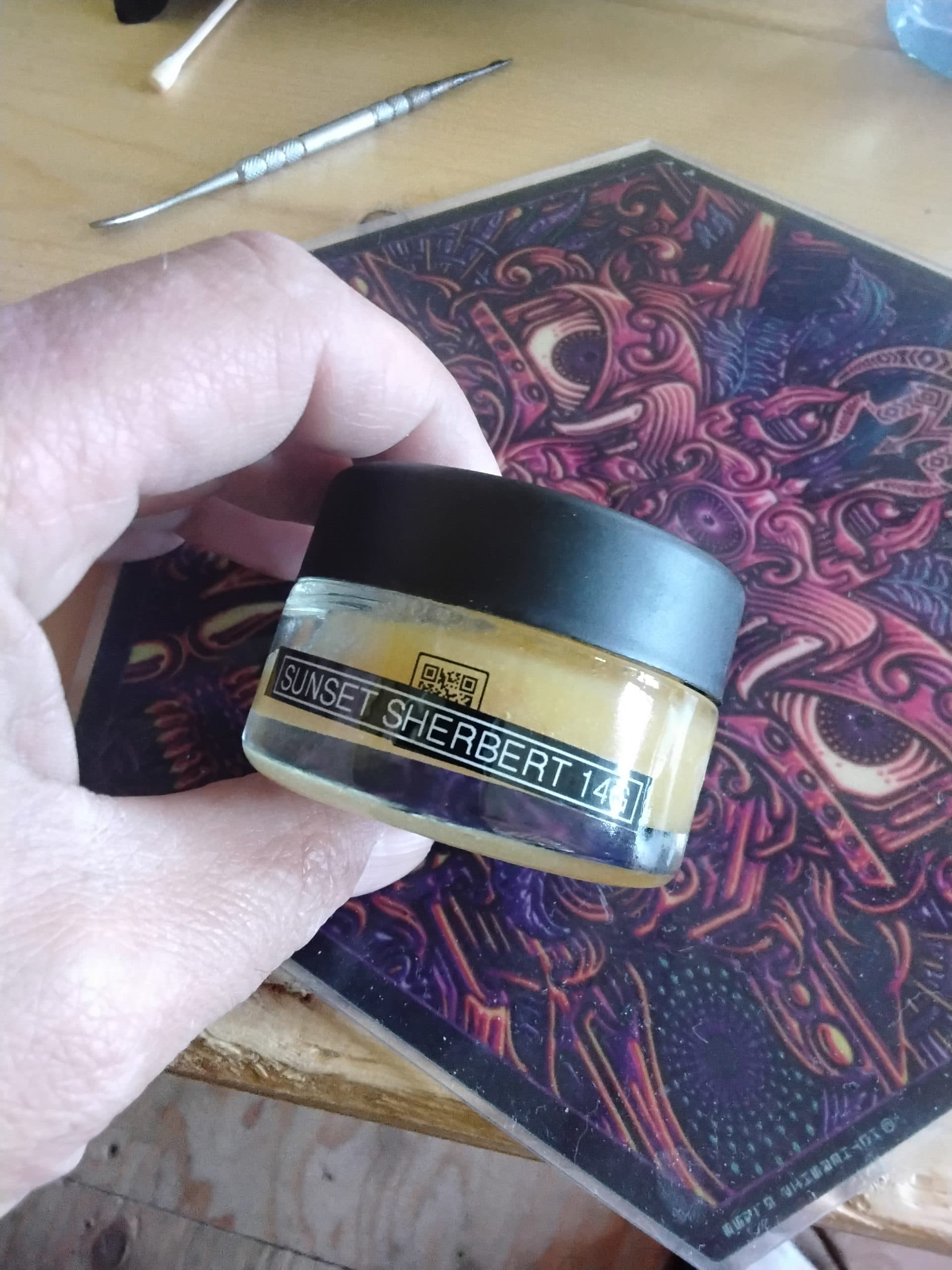Customer photo of Sunset Sherbet - Live Resin
