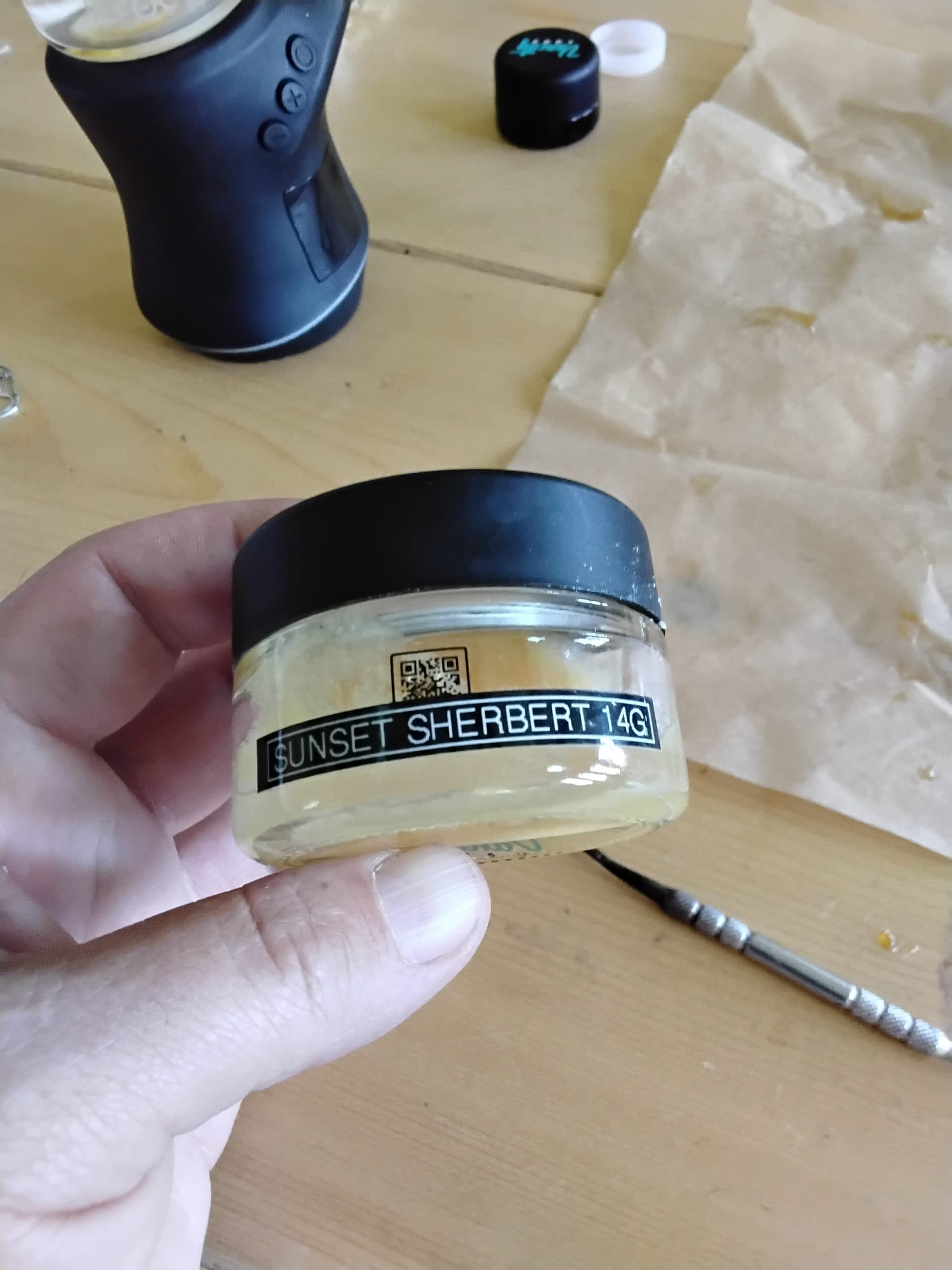 Customer photo of Sunset Sherbet - Live Resin