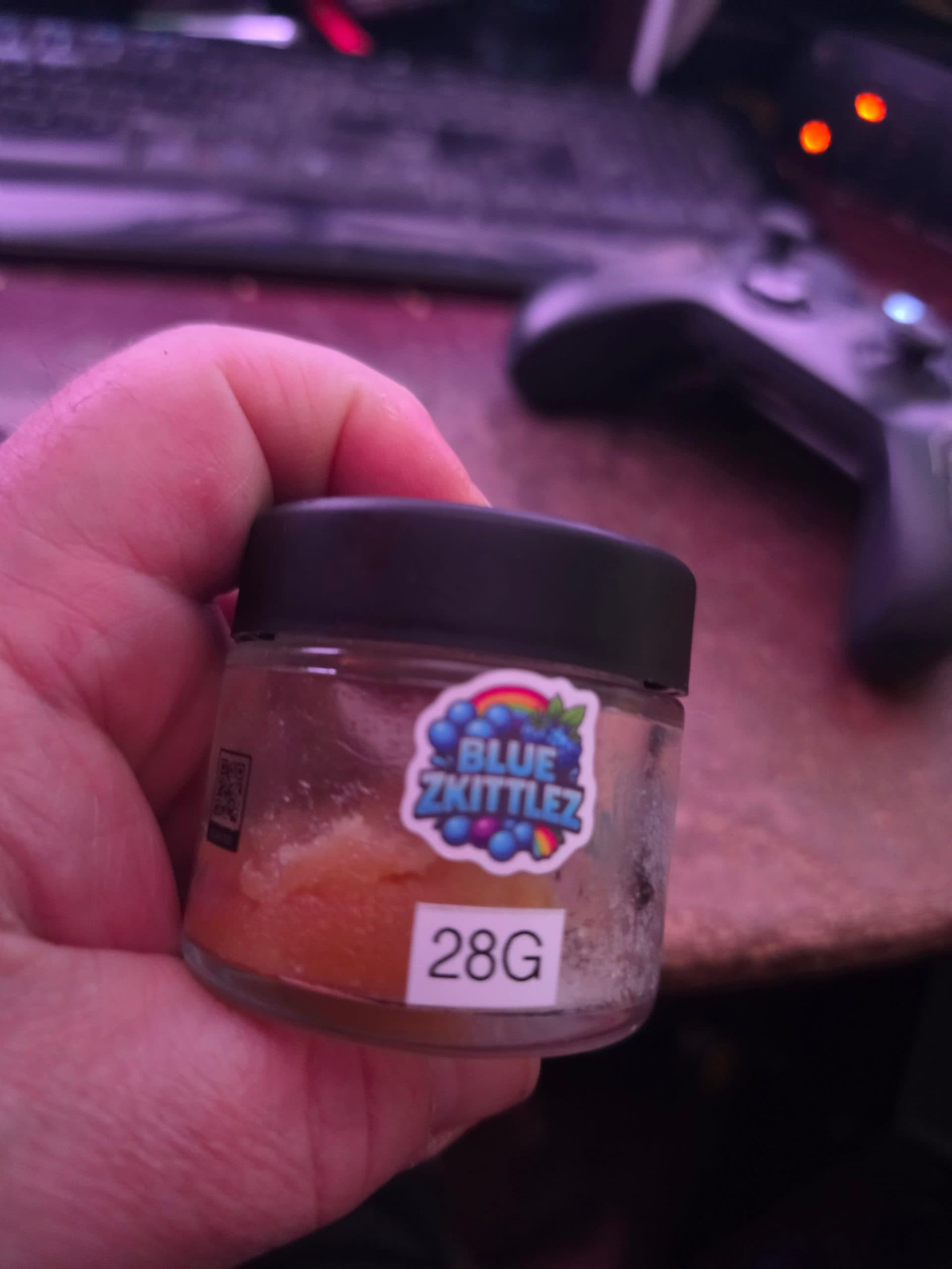 Customer photo of Blue Zkittlez - Live Resin