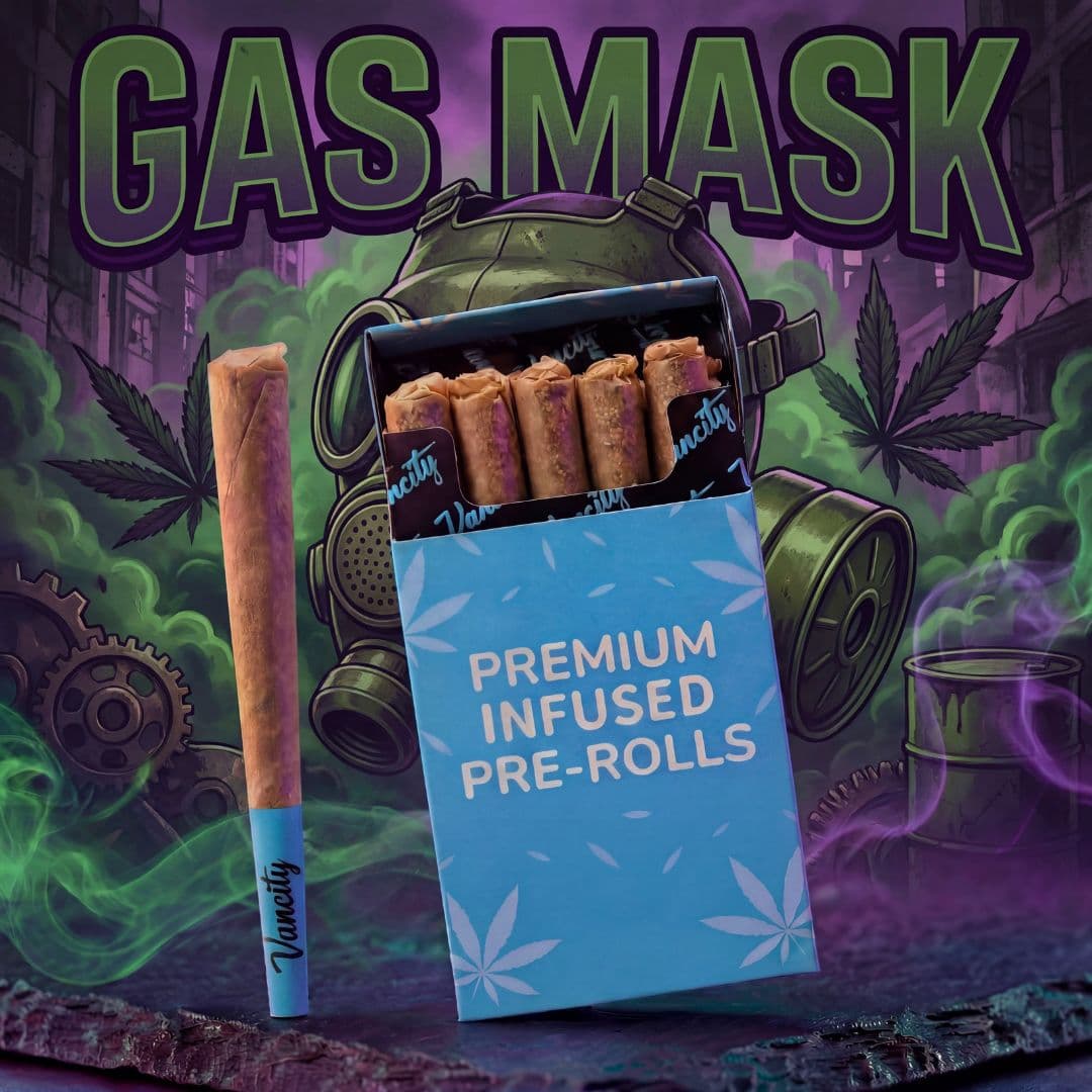 Gas Mask - Premium INFUSED Flower Pre-rolls 7g (10 x 0.7g)