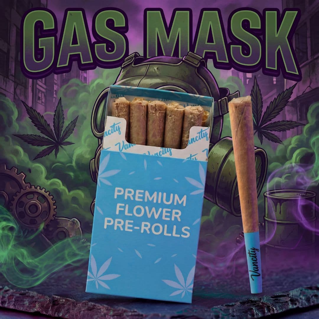 Gas Mask - Premium Flower Pre-rolls 7g (10 x 0.7g)