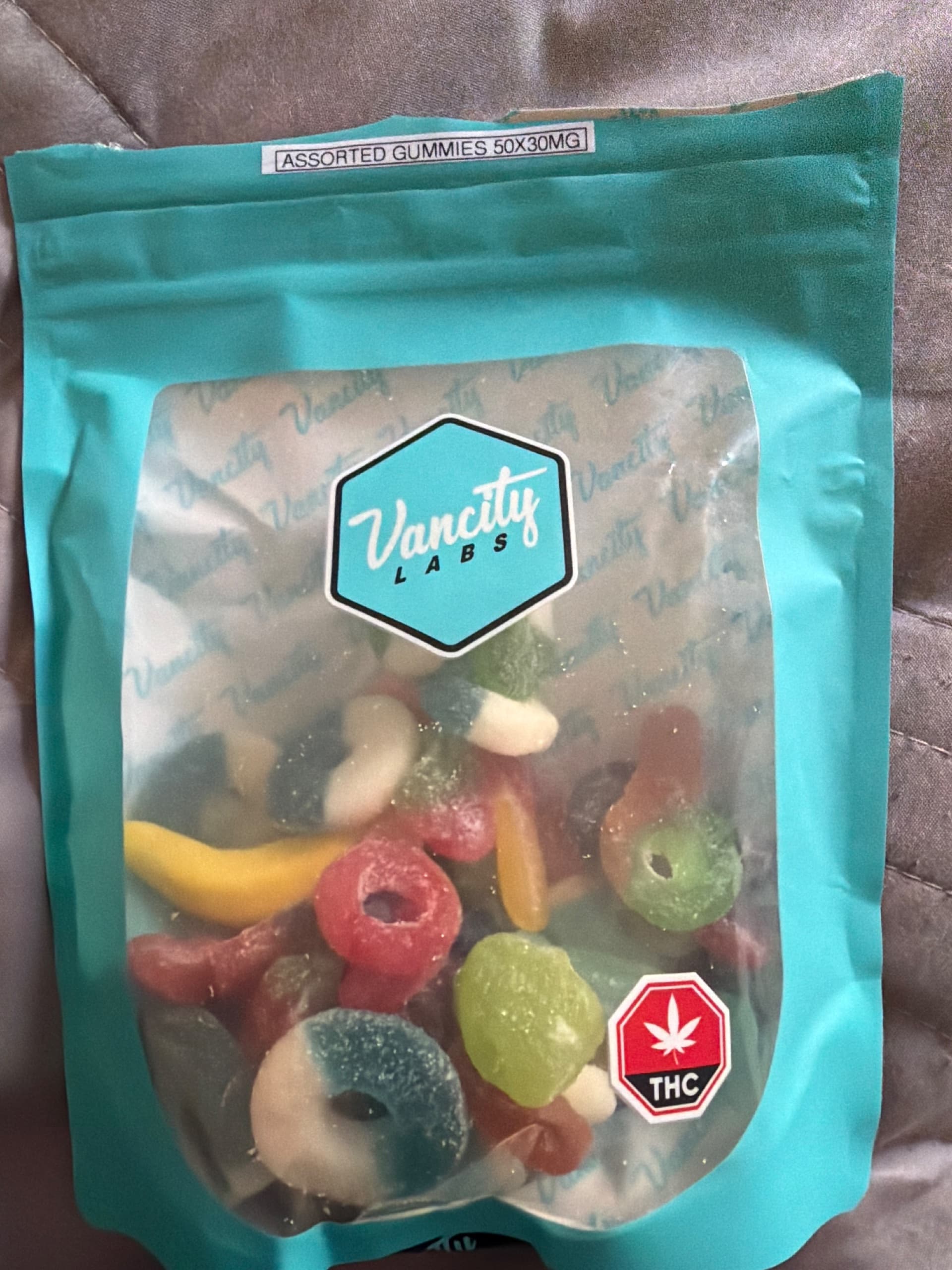 Customer photo of Assorted Gummies - Dripped (50 x 30mg)