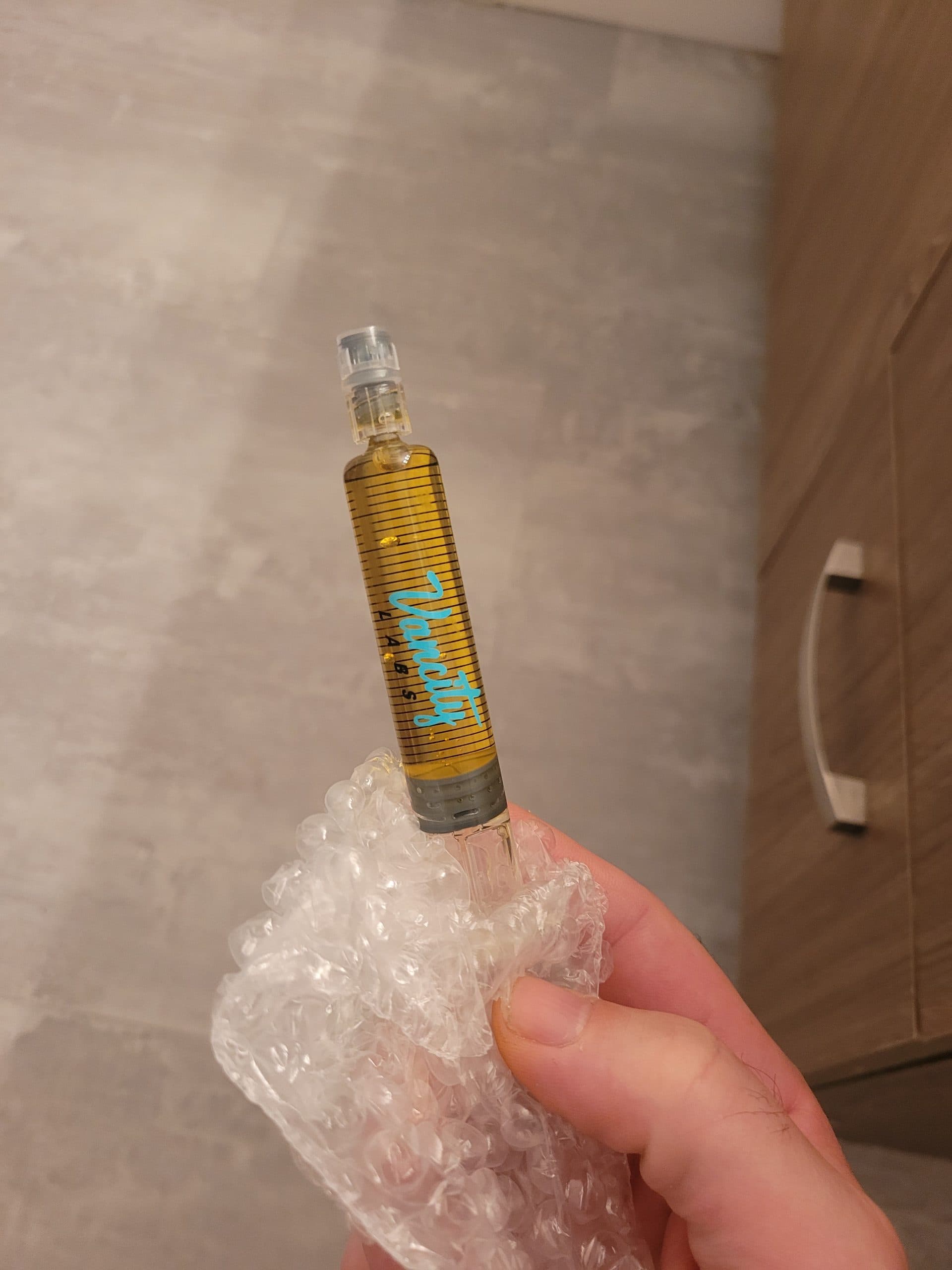 Customer photo of THC Distillate Syringe - 10g