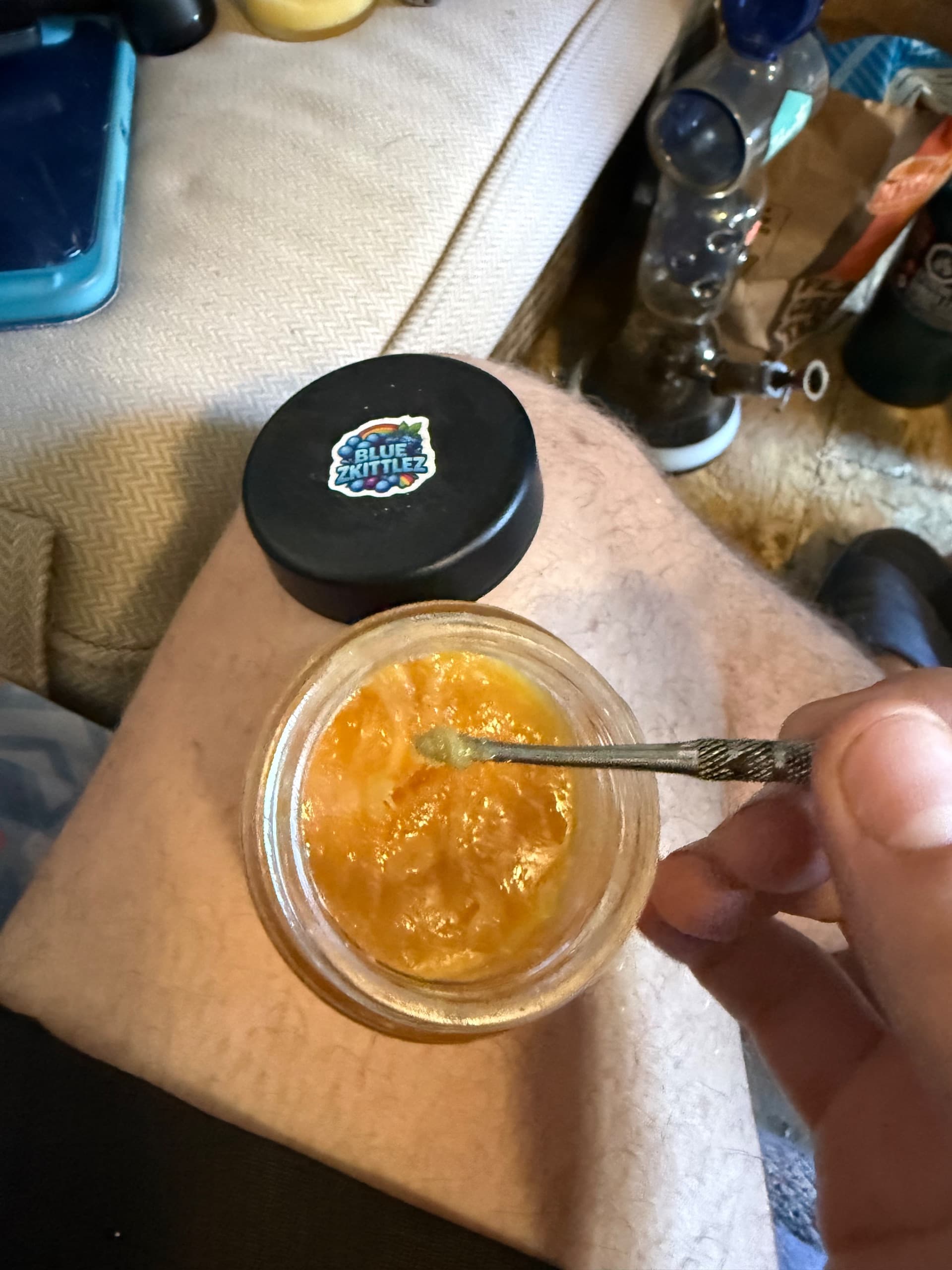 Customer photo of Blue Zkittlez - Live Resin
