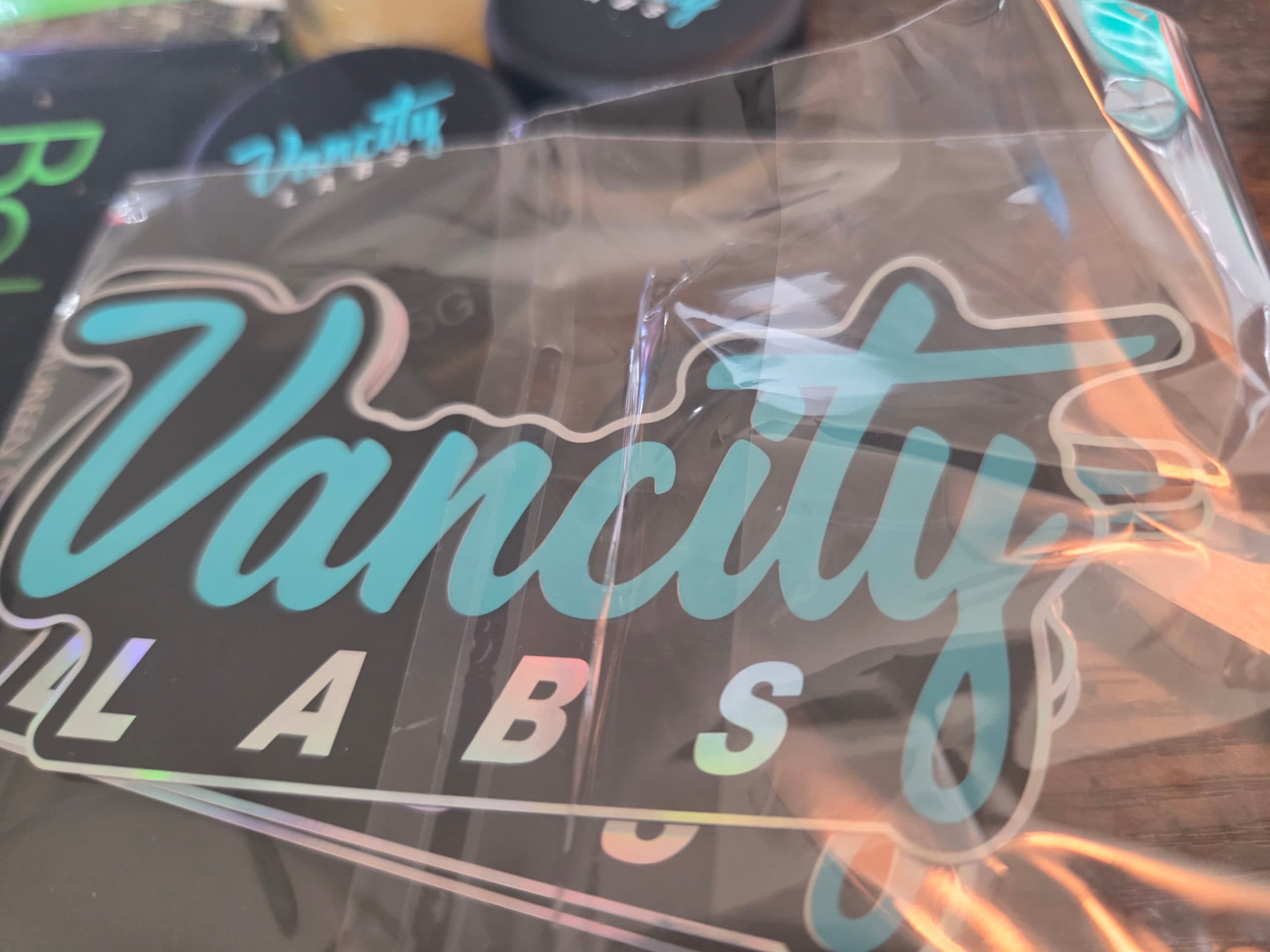 Customer photo of VanCity Labs Holo Stickers - 3 Pack