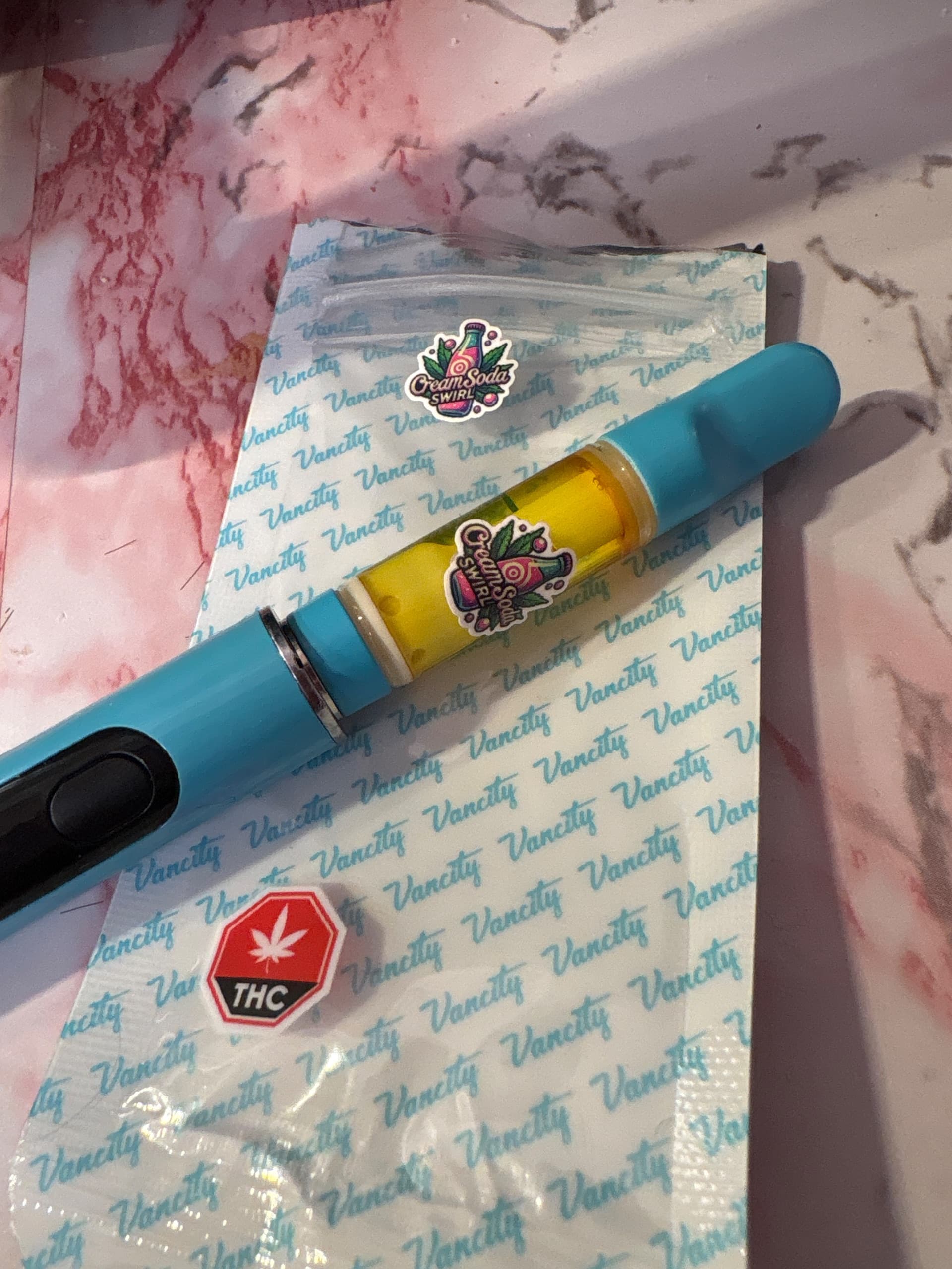 Customer photo of Cream Soda Swirl - THC Cart