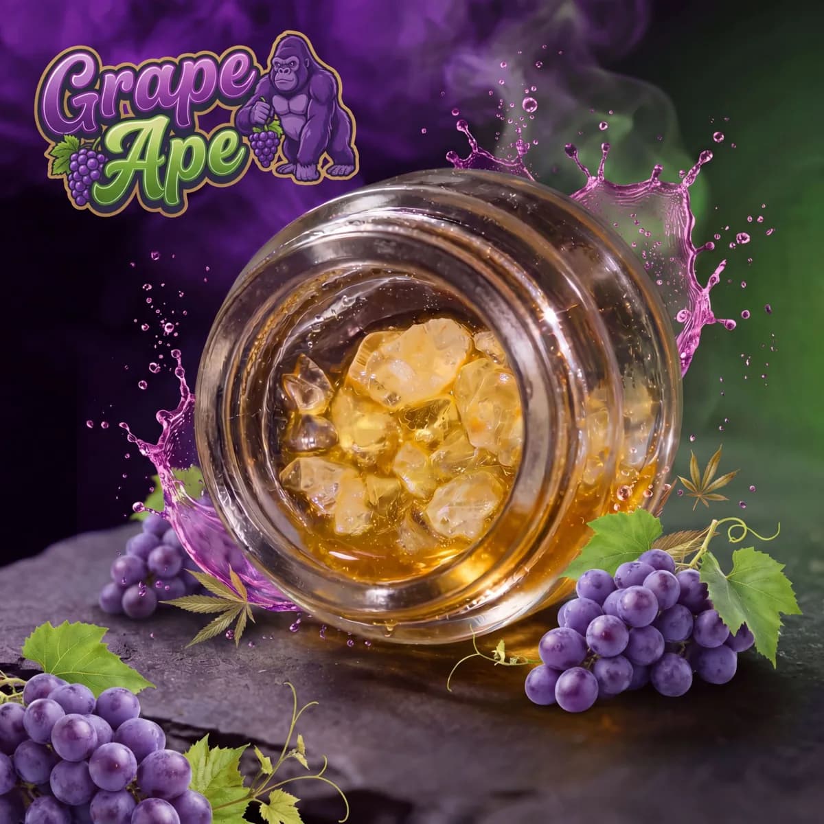 Grape Ape Strain Diamonds and Sauce