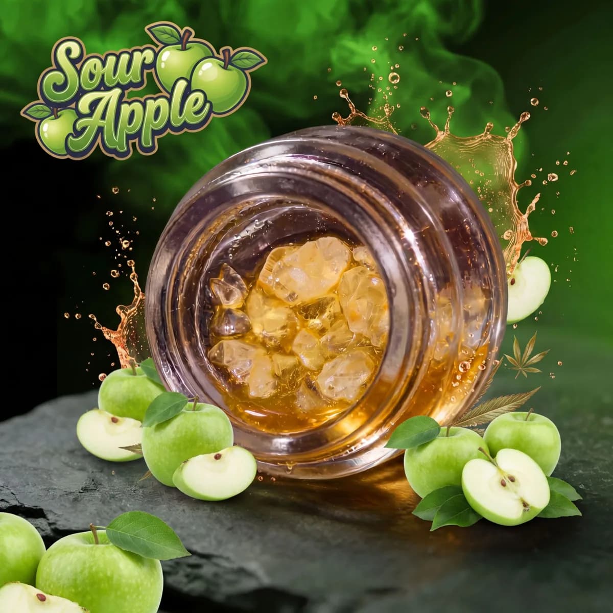 Sour Apple Diamonds and Sauce