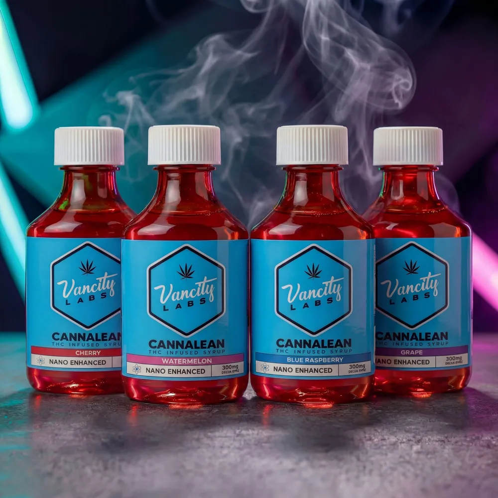 Nano CannaLean 300mg mini bottle — 30mL THC syrup at 10mg per mL