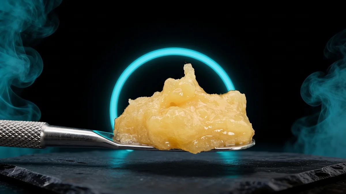 Live resin concentrate on a dab tool, one of the dab types VanCity Labs carries